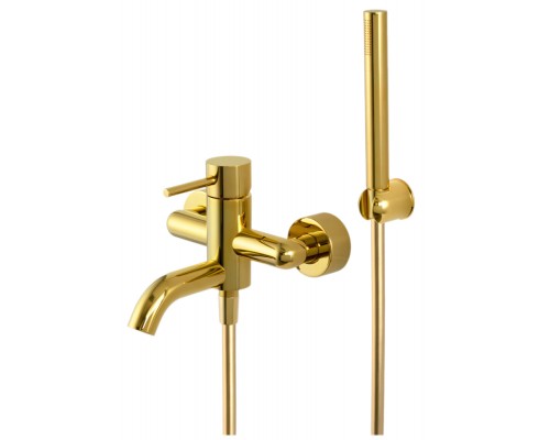 Смеситель для ванны Remer X Style X02DO, золото глянцевое