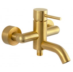 Смеситель для ванны Remer X Style X05BG, золото брашированное