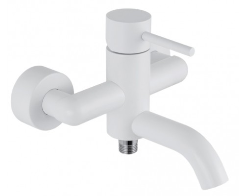 Смеситель для ванны Remer X Style X05BO, белый матовый