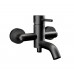 Смеситель для ванны Remer X Style X05CFP, чёрный брашированный хром