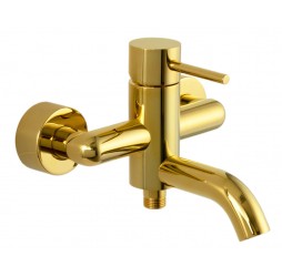 Смеситель для ванны Remer X Style X05DO, золото глянцевое