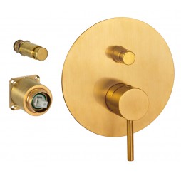 Смеситель для душа Remer X Style X09KBBG, золото брашированное