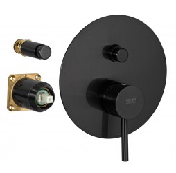 Смеситель для душа Remer X Style X09KBCFP, чёрный брашированный хром
