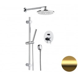 Душевая система Remer X Style X09S01OBG, золото брашированное