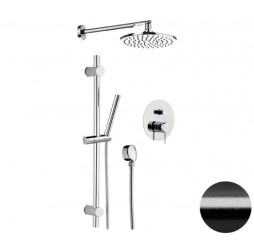 Душевая система Remer X Style X09S01OСFP, черный брашированный хром