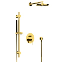 Душевая система Remer X Style X09S01ODO, золото глянцевое