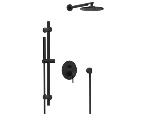 Душевая система Remer X Style X09S01ONO, черный матовый
