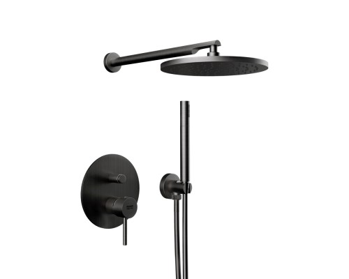 Душевая система Remer X Style X09S02OCFP, черный брашированный хром