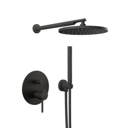 Душевая система Remer X Style X09S02ONO, черный матовый