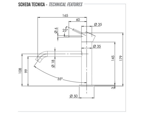 Смеситель для раковины Remer X Style X12A