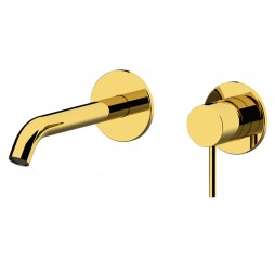 Смеситель для раковины Remer X Style X15PDO, золото глянцевое