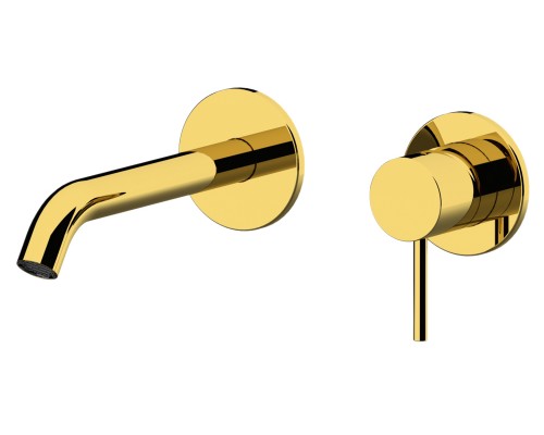 Смеситель для раковины Remer X Style X15PDO, золото глянцевое