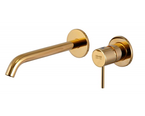 Смеситель для раковины Remer X Style X15PLDO, золото глянцевое