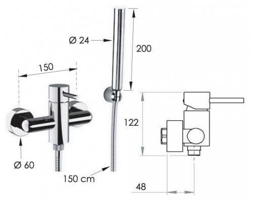 Смеситель для душа Remer X Style X39