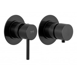 Смеситель для душа Remer X Style X96CFP, чёрный брашированный хром