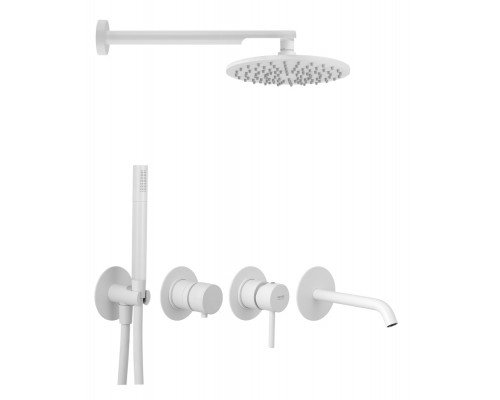 Душевая система Remer X Style X96D3SETBO, белый матовый