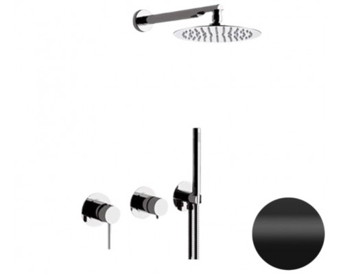 Душевая система Remer X Style X96S02NO, черный матовый