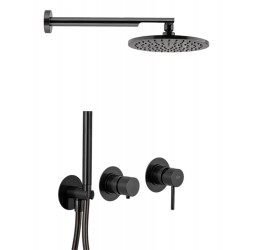 Душевая система Remer X Style X96S02OCFP, черный брашированный хром