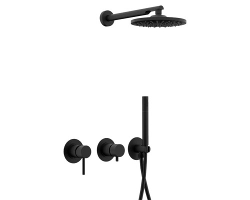 Душевая система Remer X Style X96S02ONO, чёрный матовый