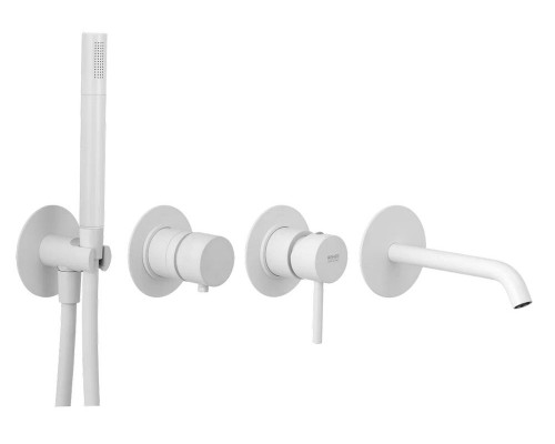 Смеситель для ванны Remer X Style X96S03ROXXBO, белый матовый