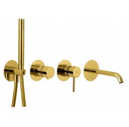 Смеситель для ванны Remer X Style X96S03ROXXDO, золото глянцевое