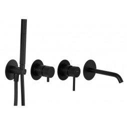 Смеситель для ванны Remer X Style X96S03ROXXNO, черный матовый