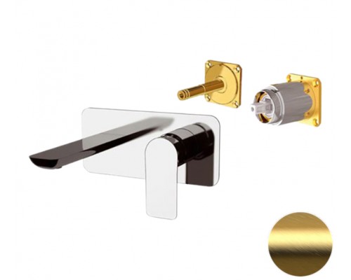 Смеситель для раковины Remer Infinity I15KBBG, золото брашированное