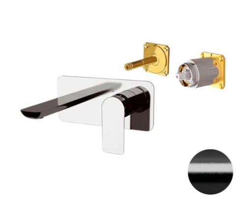 Смеситель для раковины Remer Infinity I15KBCFP, черный брашированный хром