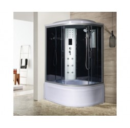 Душевая кабина River DUNAY 120х80 тонированное стекло, профиль хром матовый, левая