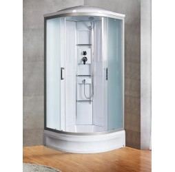 Душевая кабина River LENA 90х90 матовое стекло, профиль хром матовый