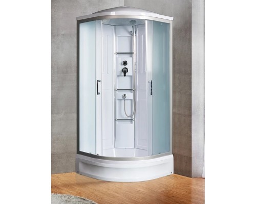 Душевая кабина River LENA 90х90 матовое стекло, профиль хром матовый