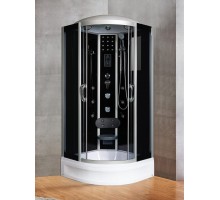 Душевая кабина River TEMZA 100х100 тонированное стекло, профиль хром матовый