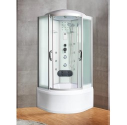 Душевая кабина River TEMZA 90х90 матовое стекло, профиль хром матовый