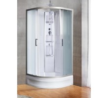 Душевая кабина River LENA Б/К 90х90 без крыши, матовое стекло, профиль хром матовый