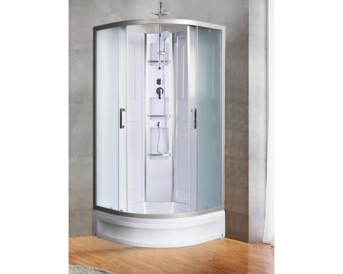 Душевая кабина River LENA Б/К 90х90 без крыши, матовое стекло, профиль хром матовый