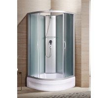 Душевая кабина River NARA Б/К 90х90 без крыши, матовое стекло, профиль хром матовый