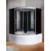 Душевая кабина River TEMZA 150х150 тонированное стекло, профиль хром матовый