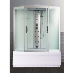 Душевая кабина River DUNAY 150х80 матовое стекло, профиль хром матовый