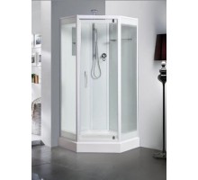 Душевая кабина River PENTA Б/К 90х90 без крыши, матовое стекло, профиль хром матовый
