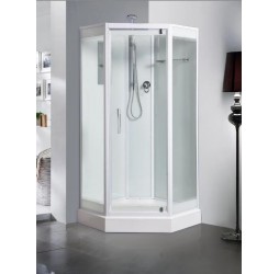 Душевая кабина River PENTA Б/К 90х90 без крыши, матовое стекло, профиль хром матовый