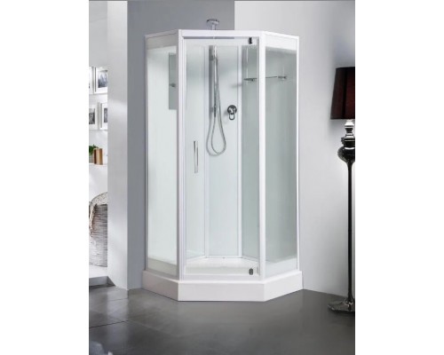 Душевая кабина River PENTA Б/К 90х90 без крыши, матовое стекло, профиль хром матовый