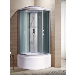 Душевая кабина River NARA 90х90 матовое стекло, профиль хром матовый