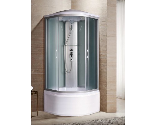 Душевая кабина River NARA 90х90 матовое стекло, профиль хром матовый