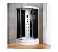 Душевая кабина River DUNAY 100х100 тонированное стекло, профиль хром матовый