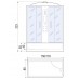 Душевая кабина River DUNAY 150х80 тонированное стекло, профиль хром матовый