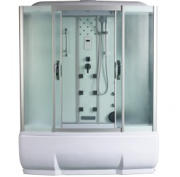 Душевая кабина River WISLA 150х80 матовое стекло, профиль хром матовый