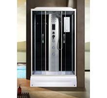 Душевая кабина River SENA 120х80 тонированное стекло, профиль хром матовый