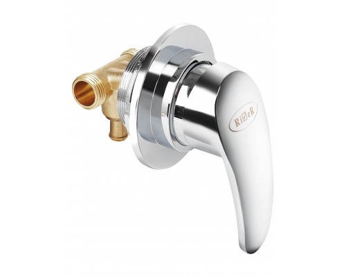 Душевая кабина River QUADRO Б/К 90х90 без крыши, матовое стекло, профиль хром матовый