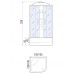 Душевая кабина River TEMZA 102х120 тонированное стекло, профиль хром матовый