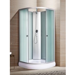 Душевая кабина River NARA LIGHT Б/К 80х80 матовое стекло, профиль хром матовый